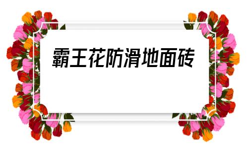 霸王花防滑地面磚(江西產(chǎn)的霸王花瓷磚怎樣)