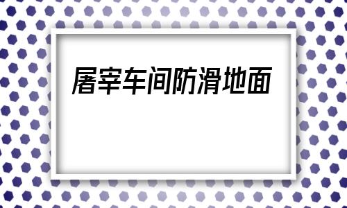 屠宰車間防滑地面(屠宰車間地面排水坡度)