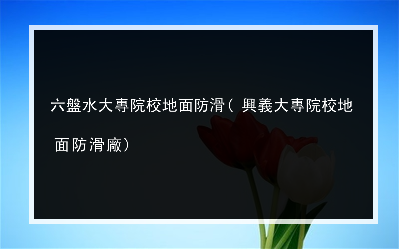 六盤水大專院校地面防滑(興義大專院校地面防滑廠)