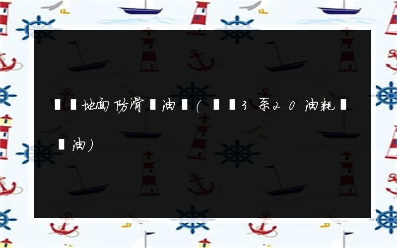 寶馬地面防滑費油嗎(寶馬3系20油耗幾個油)