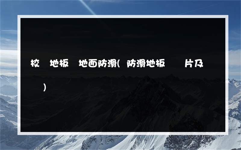 校園地板磚地面防滑(防滑地板磚圖片及報價)