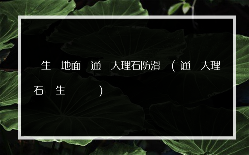 衛生間地面鋪通體大理石防滑嗎(通體大理石衛生間鋪貼)